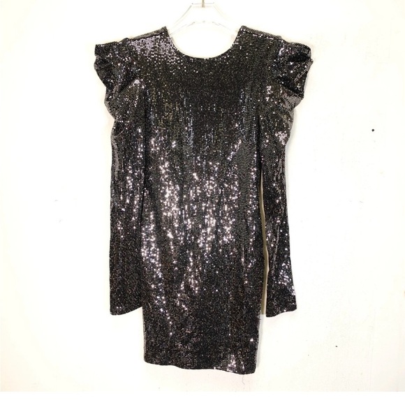 Forever 21 Shimmering Silver Sequin Dress - Picture 1 of 6